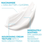 La Roche-Posay Cicaplast Hand Cream, Instant Relief Moisturizing Hand Lotion for Dry Hands, Shea Butter Lotion for Dry Cracked Hands, Non Greasy, Fragrance Free, 1.69 Fl Oz (Pack of 1) - Image 6