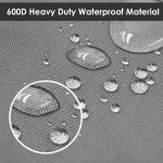 Vailge Heavy Duty Patio Sofa Cover, 100% Waterproof 3-Seater Outdoor Sofa Cover,Lawn Patio Furniture Covers with Air Vent and Handle,79" Wx 37" Dx 35" H,Grey - Image 5