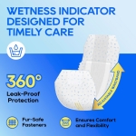 HONEY CARE All-Absorb A26 Male Dog Wrap, 50 Count, Small - Image 2