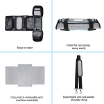 Airline Approved Pet Carrier, Large Soft Sided Pet Travel TSA Carrier 4 Sides Expandable Cat Collapsible Carriers with Removable Fleece Pad and Pockets for Cats Dogs and Small Animals - Image 3