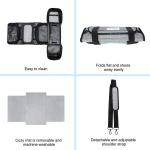 Airline Approved Pet Carrier, Large Soft Sided Pet Travel TSA Carrier 4 Sides Expandable Cat Collapsible Carriers with Removable Fleece Pad and Pockets for Cats Dogs and Small Animals - Image 3