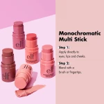 e.l.f. Monochromatic Multi Stick, Luxuriously Creamy & Blendable Color, For Eyes, Lips & Cheeks, Dazzling Peony, 0.17 Oz - Image 5