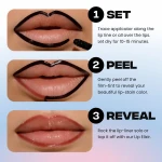 Sacheu Lip Liner STAY-N Peel Off Lip Stain — Long Lasting Waterproof Lip Tint with Hyaluronic Acid & Vitamin E — Transfer Proof Matte Finish, Vegan & Cruelty-Free (p-INKED) - Image 4