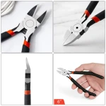 BOENFU 6 Inches Wire Cutters Heavy Duty Snips Flush Cut Side Cutters Pliers Metal Cutting Tool for Crafting, Floral, Artificial Flowers, Chicken Wire, Electrical, 1 Pack - Image 2