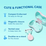 Schick Hydro Silk Mini Razor for Women | Womens Razors for Shaving, Travel Size Toiletries, 5-Blade Travel Razor, Includes 1 Mini Handle, 1 Refill & 1 Case - Image 7