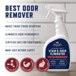 Rocco & Roxie Supply Co. Stain & Strong Odor Eliminator, Enzyme Cleaner, Pet Odor Eliminator for Home - Carpet Stain Remover for Cats & Dog Pee - Urine Destroyer - Carpet Cleaner Spray Clear, 32 Fl Oz - Image 7
