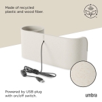 Umbra Stream Water Fountain for Tabletop Desktop - Soothing and Calming Zen for Bedroom or Office, Sand - Image 3