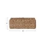 Creative Co-Op Hand-Woven Seagrass Tissue Box Cover, Natural - Image 7