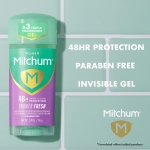 Mitchum Women’s Antiperspirant Deodorant Gel Stick, Shower Fresh Scent, 48HR Sweat & Odor Protection, Triple Odor Defense, Alcohol-Free, 3.4 oz (Pack of 2) - Image 7
