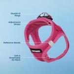 Best Pet Supplies Voyager Step-in Air Harness - All Weather Mesh, Reflective, No Pull Harness for Dogs, Cats - Secure with Hook & Loop Fastener, Buckle, Double D-Rings - Fuchsia, S - Image 8