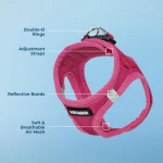 Best Pet Supplies Voyager Step-in Air Harness - All Weather Mesh, Reflective, No Pull Harness for Dogs, Cats - Secure with Hook & Loop Fastener, Buckle, Double D-Rings - Fuchsia, S - Image 8