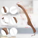 Bread Knife for Homemade Bread,Sourdough bread knife,15.7" Bread slicer for Homemade Bread, Baguettes and More Cuts Thin,Bow Design Easy to Cutting Even Slices - Image 3
