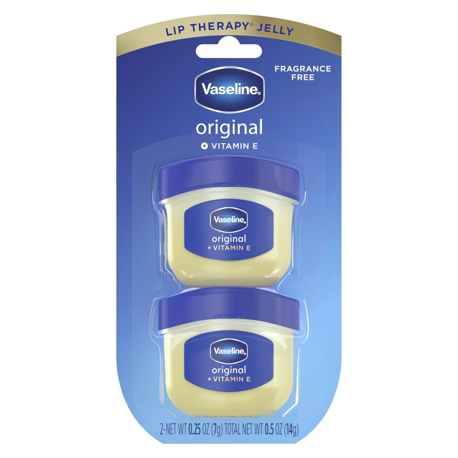 71g00fNyzZL.jpg Vaseline Lip Therapy 2 Pack Original Mini For Dry, Chapped Lips Hydrating Lip Balm 0.5 oz - Image 1