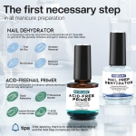 Morovan Professional Natural Nail Prep Dehydrate and Acid-Free Primer, Dehydrator for Acrylic and Gel Nail Polish, Non Acid Primer for UV Gels Fast Dry Superior Bonding Agent Gift Box Set - Image 6