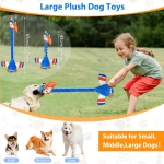 Homounter Squeaky Dog Toys for Large Dogs, Tough Tug of War Puppy Toy, Cute Animal Design Plush Dog Toys with Crinkle Paper, Dog Chew Toys for Small, Medium and Large Dogs - Image 6