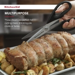 KitchenAid All Purpose Kitchen Shears with Protective Sheath Durable Stainless Steel Scissors, Dishwasher Safe, Soft Grip Comfort Handle, 8.72 Inch, Black - Image 10