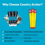 Original Mini Jerky Beef Sticks by Country Archer, 100% Grass-Fed, Gluten Free, High Protein Snacks, 5 Ounce, 28 Count - Image 5