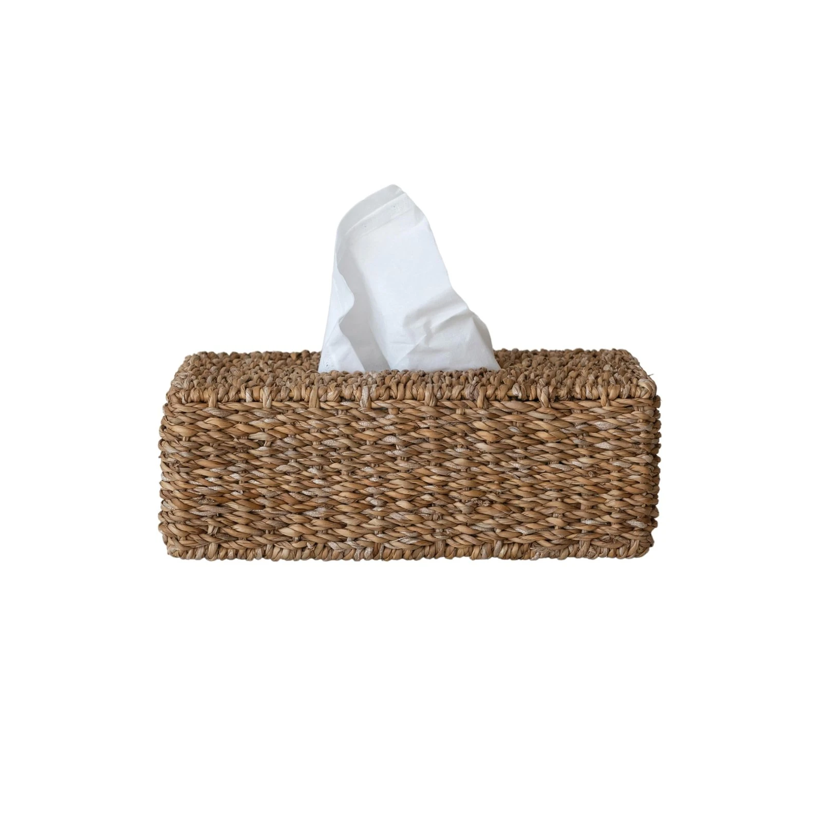 71mRchBw97L.jpg Creative Co-Op Hand-Woven Seagrass Tissue Box Cover, Natural - Image 1