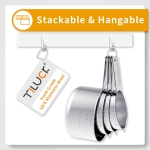 TILUCK Stainless Steel Measuring Cups & Spoons Set, Cups and Spoons,Kitchen Gadgets for Cooking & Baking (10) - Image 5