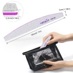 Canvalite 10 PCS Nail File Professional Nail Files Reusable Double Sided Emery Board(100/180 Grit) Nail Styling Tools for Home and Salon Use Christmas Gifts for Women - Image 3