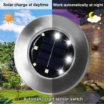 Solar Ground Lights, Waterproof Solar Garden Lights, Upgraded Outdoor Garden Waterproof Bright in-Ground Lights, Landscape Lights for Pathway,Yard,Deck,Lawn,Patio,Walkway (16 Pack White Light) - Image 7