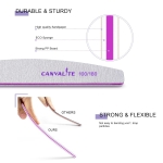 Canvalite 10 PCS Nail File Professional Nail Files Reusable Double Sided Emery Board(100/180 Grit) Nail Styling Tools for Home and Salon Use Christmas Gifts for Women - Image 6