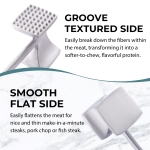 KITEXPERT Meat Tenderizer Hammer with Comfortable-Grip Handle, Dual-side Mallet for Kitchen, Heavy Duty Pounder For Tenderizing Steak, Beef and Fish - Image 6