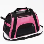 MuchL Cat Carrier for Small Cats Soft-Sided Pet Carrier for Cats Puppies Small Pets Airline Approved Lightweight Comfortable Travel Cat Carrier (Small, Pink) - Image 5