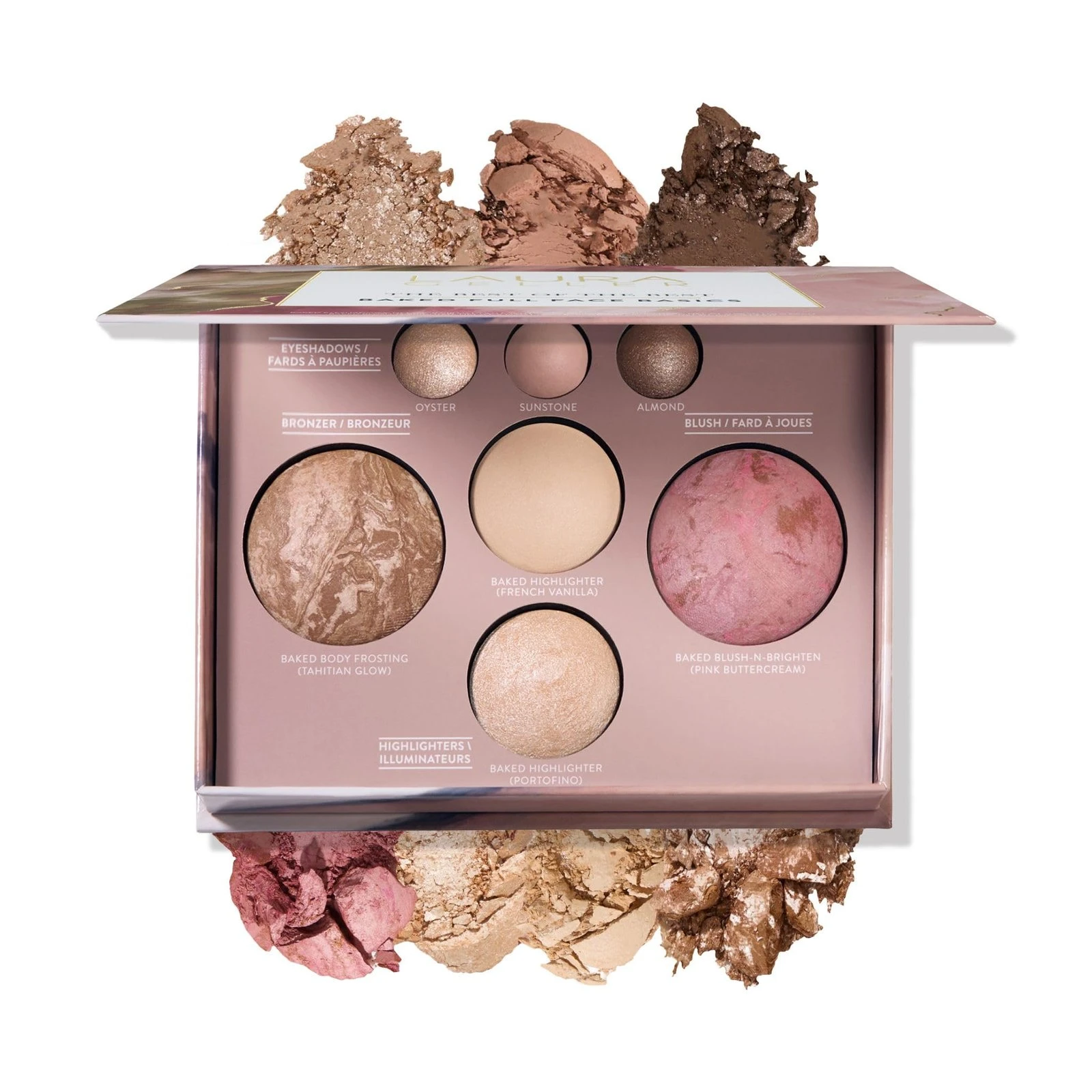 81-Z29wbLmL.jpg LAURA GELLER NEW YORK The Best of the Best Baked Palette - Full Size - Includes Bronzer, Blush, 2 Highlighters and 3 Eyeshadows - Travel-Friendly - Image 1