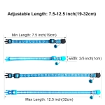zulinlong 2 Pack Breakaway Cat Collars with Bells, Reflective Design and Claw Print Design, Safety Buckle Kitten Collars Adjustable from 7.5 to 12.5 Inches (Sky Blue) - Image 5