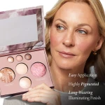 LAURA GELLER NEW YORK The Best of the Best Baked Palette - Full Size - Includes Bronzer, Blush, 2 Highlighters and 3 Eyeshadows - Travel-Friendly - Image 6