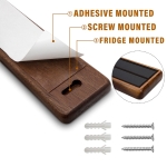 HOSHANHO Magnetic Knife Strips, Magnetic Knife Holder for Wall 16 Inch, Acacia Wood Knife Magnetic Strip Use as Knife Bar, Knife Holder for Kitchen Utensil Organizer - Image 6