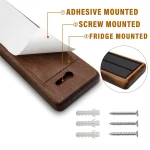 HOSHANHO Magnetic Knife Strips, Magnetic Knife Holder for Wall 16 Inch, Acacia Wood Knife Magnetic Strip Use as Knife Bar, Knife Holder for Kitchen Utensil Organizer - Image 6