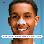 Bioré Original Blackhead Remover Strips, Deep Cleansing Nose Strips With Instant Pore Unclogging, Features C-Bond Technology, Oil-Free, Non-Comedogenic Use, 14 Count - Image 4