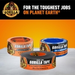 Gorilla Duct Tape, Black Tape, 1.88" x 50 yd (Pack of 1) - Heavy Duty and Weather Resistant for Indoor or Outdoor - Image 2