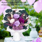 Bonsion Preserved Flowers Gifts for Women, Flower for Delivery, Purple Roses Gifts fo Her, Preserved Roses Bouquets, Birthday Gifts for Grandma, Mothers Day Flowers for Wife - Image 5