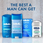 Gillette Antiperspirant and Deodorant for Men, 72hr Sweat & Odor Protection, Long Lasting Freshness, Anti-White Mark Technology, Clear Gel, Cool Wave Scent, 3.8 oz - Image 4