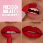 MAYBELLINE Serum Lipstick, Hydrating Lip Makeup with 8HRs of Lip Plumping Moisture with Hyaluronic Acid + Oil Blend, Wild Card (Midtone Red Matte) - Image 6