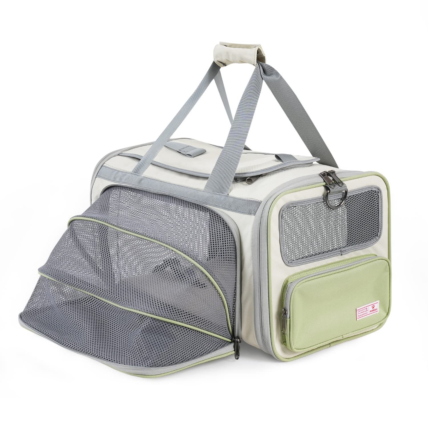 817XW4Hg4uL.jpg Pawaii Cat Carrier with ID Tag, TSA Airline Approved Soft Sided Collapsible Pet Travel Carrier, Portable Comfortable Convenient Foldable Cat Travel Bag - Image 1