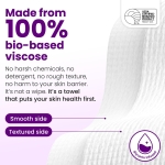 Clean Skin Club Healthy Aging Clean Towels® XL, Smooths Fine Lines Wrinkles & Texture in 6 weeks, Treated for Extra Softness, Disposable Face Towels, Anti Aging Makeup Remover Dry Wipe, 50 count - Image 6