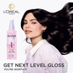 L'Oreal Paris Elvive Glycolic + Gloss High Shine Leave-In Hair Serum, Smooths Dull, Porous Hair Into High-Shine, Glossy Hair, 4.4 Fl Oz - Image 8