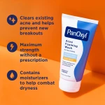 PanOxyl 10% Benzoyl Peroxide Acne Foaming Wash, Maximum Strength, Daily Acne-Fighting Face and Body Cleanser, Face Wash to Clear, Treat and Prevent Acne Pimples and Stubborn Breakouts, 5.5 Oz Tube - Image 9