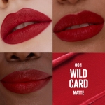 MAYBELLINE Serum Lipstick, Hydrating Lip Makeup with 8HRs of Lip Plumping Moisture with Hyaluronic Acid + Oil Blend, Wild Card (Midtone Red Matte) - Image 10