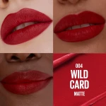 MAYBELLINE Serum Lipstick, Hydrating Lip Makeup with 8HRs of Lip Plumping Moisture with Hyaluronic Acid + Oil Blend, Wild Card (Midtone Red Matte) - Image 10