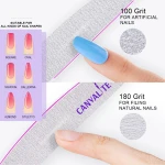 Canvalite 10 PCS Nail File Professional Nail Files Reusable Double Sided Emery Board(100/180 Grit) Nail Styling Tools for Home and Salon Use Christmas Gifts for Women - Image 7