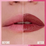 MAYBELLINE Serum Lipstick, Hydrating Lip Makeup with 8HRs of Lip Plumping Moisture with Hyaluronic Acid + Oil Blend, Wild Card (Midtone Red Matte) - Image 7