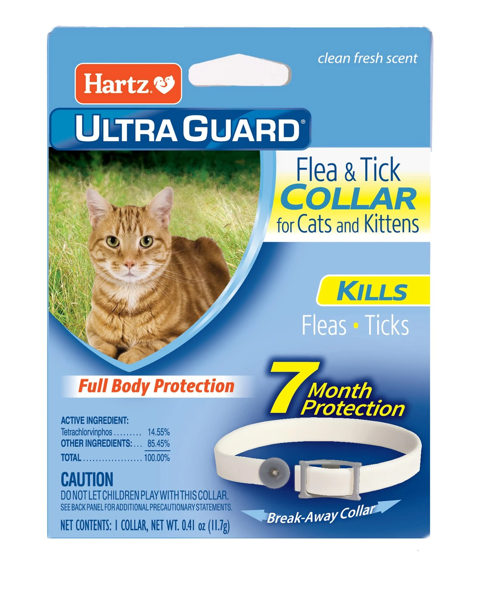 81KbRKmfo7L.jpg Hartz UltraGuard Flea & Tick Collar for Cats and Kittens, 7 Month Flea and Tick Protection and Prevention, White - Image 1