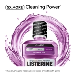 Listerine Total Care Intense Anticavity Fluoride Mouthwash, 6 Benefits in 1 Oral Rinse Helps Kill 99% of Bad Breath Germs, Prevents Cavities, Provides 360 Clean*, ADA-Accepted, Intense Mint, 1 L - Image 8