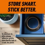 Gorilla Duct Tape, Black Tape, 1.88" x 50 yd (Pack of 1) - Heavy Duty and Weather Resistant for Indoor or Outdoor - Image 3