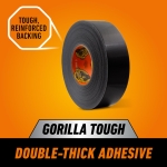 Gorilla Duct Tape, Black Tape, 1.88" x 50 yd (Pack of 1) - Heavy Duty and Weather Resistant for Indoor or Outdoor - Image 8